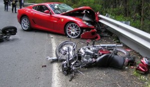 car_crash_ferrari_599_drifts_and_hits_two_motorcyclists